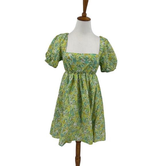 Show Me Your Mumu Dress Womens Large Smitten Babydoll Lucky Meadow Floral NWT - Picture 3 of 7